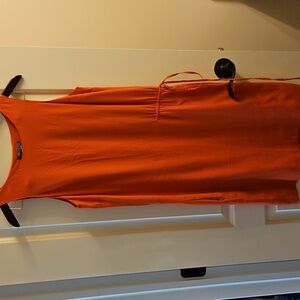 🧡 VINCE 100% Silk Dress | XS | Pockets | Flattering Fit| Orange